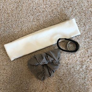 NWOT Offline by Aerie Headband Scrunchie & Metal Circle Hair Cuff Elastic Holder